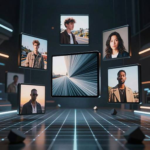 Surreal AI Floating Gallery