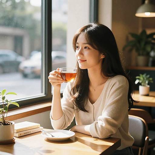 Cozy Morning with Asian Girl