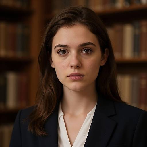 Photorealistic Portrait of Woman in Suit