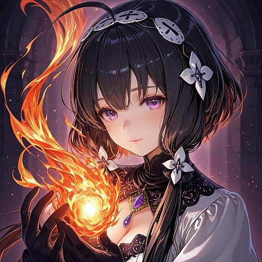 Illustration of Morgan (female) (fire emblem), fire emblem in the style of Miyuki ruria