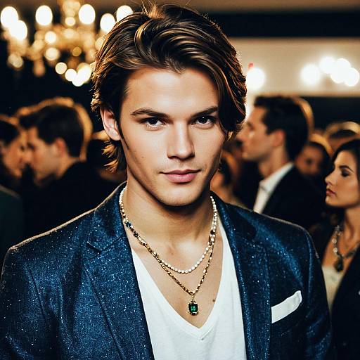 Stylish Young Man at Party