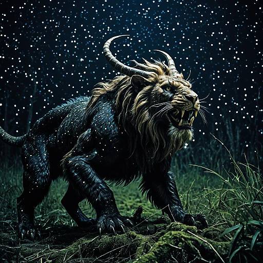 Baroque Manticore Constellation in Swamp