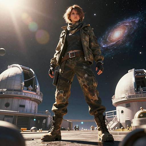 Post-Apocalyptic Scavenger at Observatory