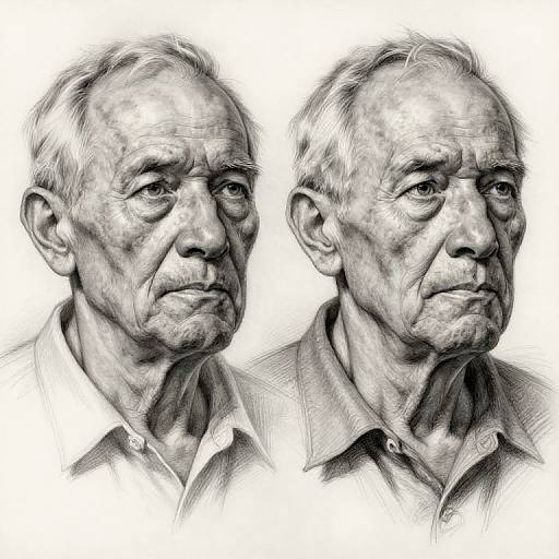 Realistic Elderly Face Sketches