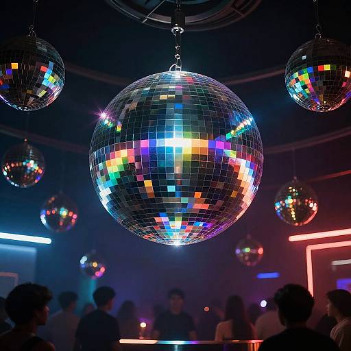 Futuristic Holographic Disco Sphere
