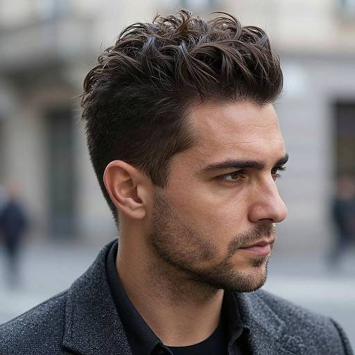 Stylish European Man with Pompadour