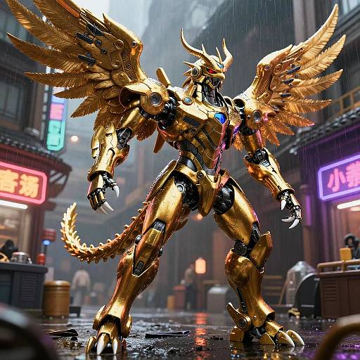 Gold-Plated Anthro Phoenix Mecha