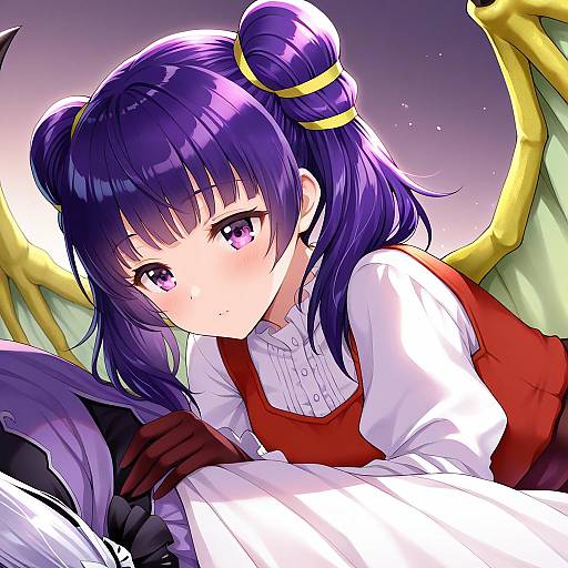 Illustration of Myrrh (fire emblem), fire emblem in the style of Sato ame