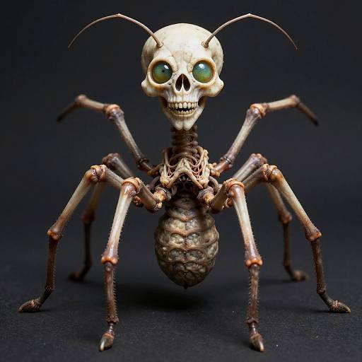 Skeletal-Head Mycelial Octopedal Arachnoid Creature