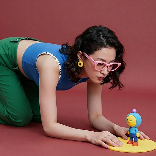 Vibrant Portrait of a Unique Woman