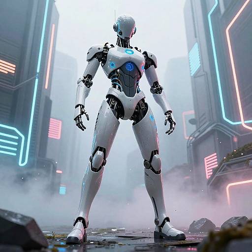 Surreal Sci-Fi Hero Fashion Scene