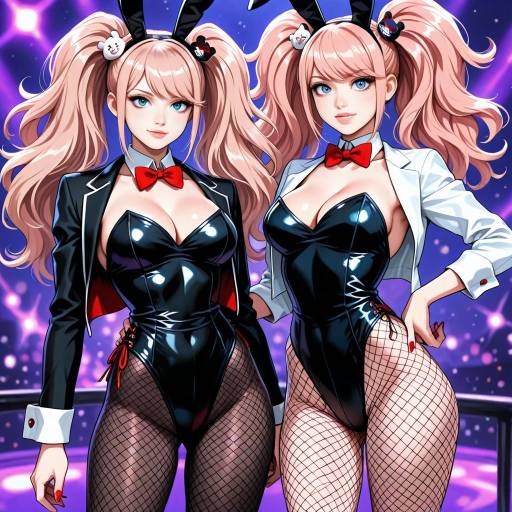 Playful Bunny Girls in Stylish Attire