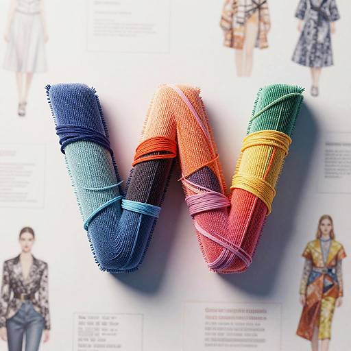 Futuristic Fabric Typography Generator