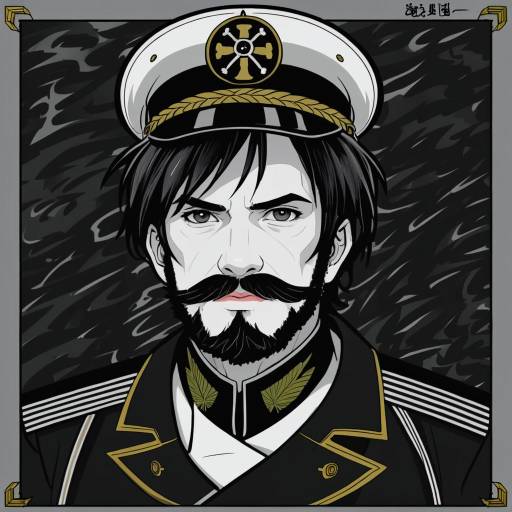 Illustration of Abyssal admiral (kancolle), kantai collection in the style of Sekai saisoku no panda