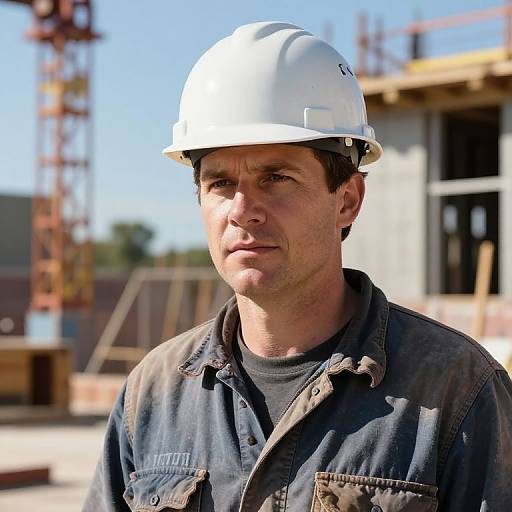 Jackson Pollock Style Construction Worker