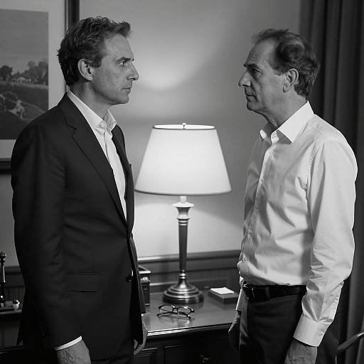 Contrast in Expressions: A B&W Photo