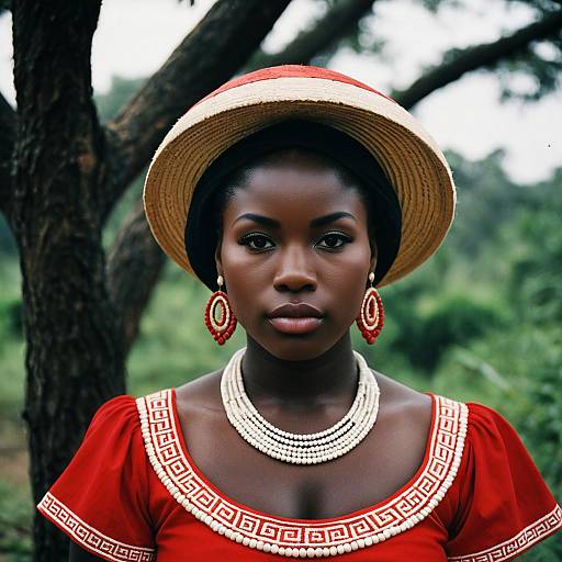 Traditional Igbo Costume with Accessories