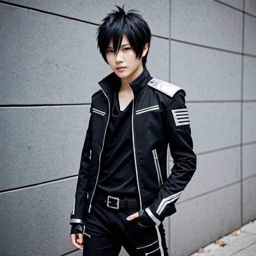 Edgy Kirito-Inspired Cosplay Costume Design