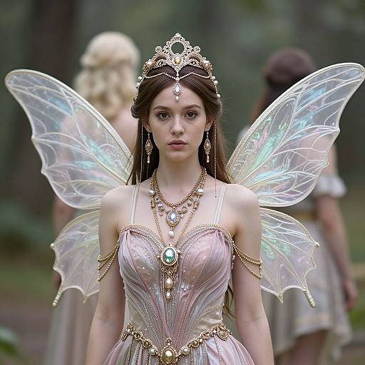 Realistic Mythical Fairy Girl Portrait