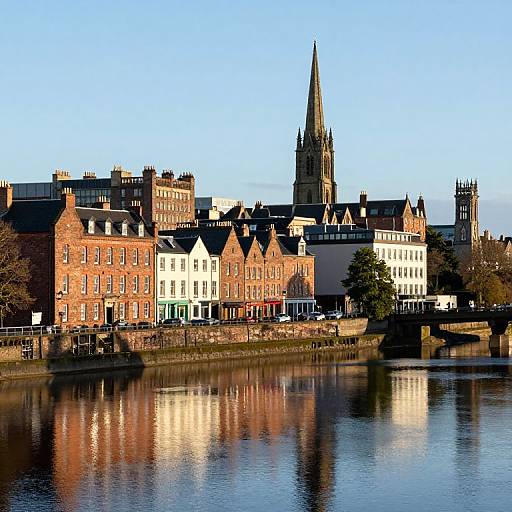 Serene Cityscape of Perth, Scotland
