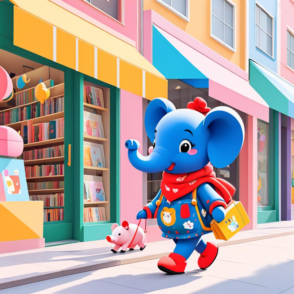 Minnie the Elephant's Bookstore Adventure