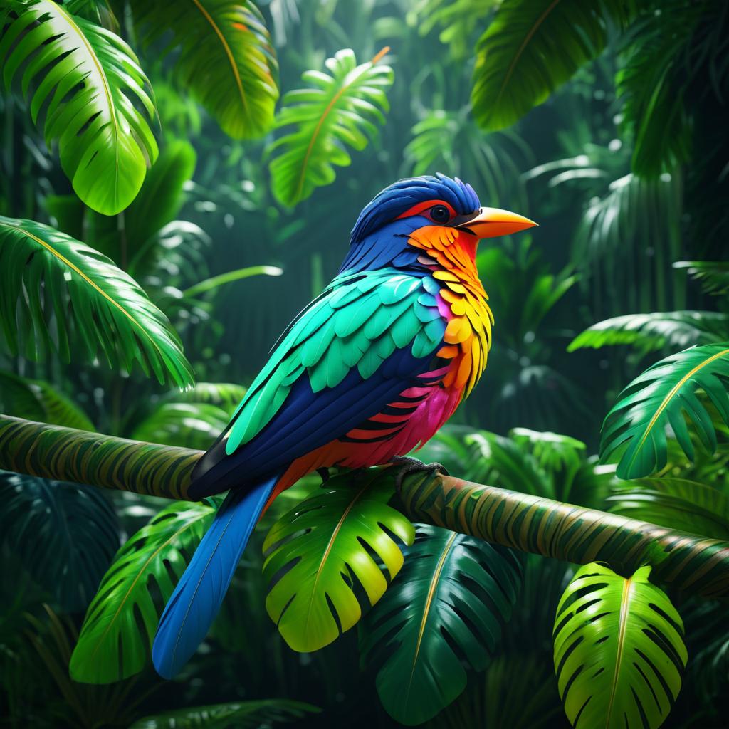 Stunning Ultra-Realistic Tropical Bird Artwork