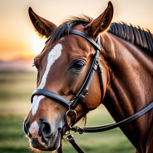 Photorealistic Close-Up of Brown Horse