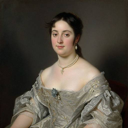 Elegant 1850s Portrait of Madame F