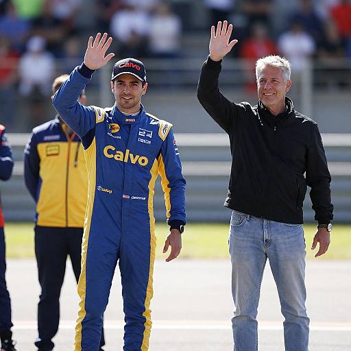 Celebration of Race Car Drivers in Action