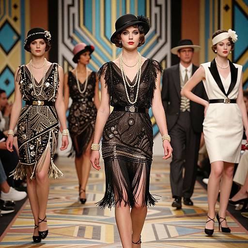 1920s Fashion Runway Glamour