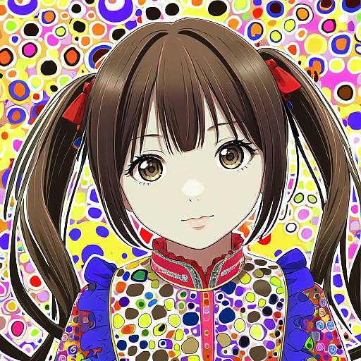 Illustration of Hakozaki serika, idolmaster in the style of Sila (carpen)