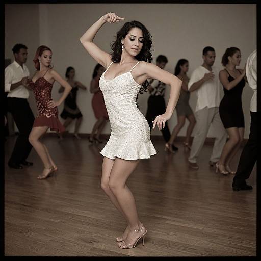 Elegant Evening Salsa Dance Portrait