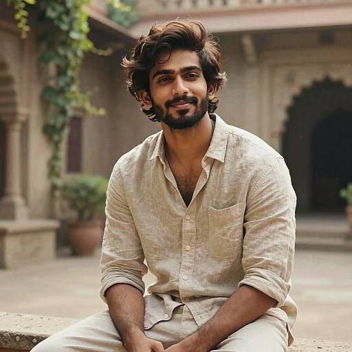 Photorealistic Portrait of South Asian Man