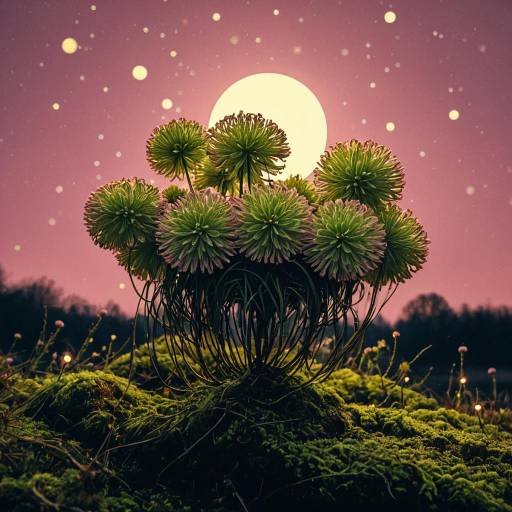 Van Gogh Inspired Floral Fantasy Scene