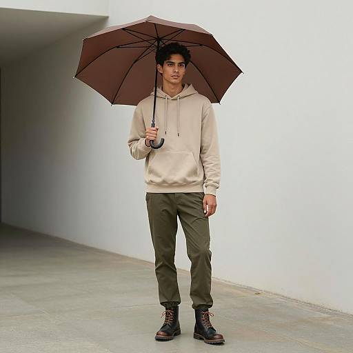 Urban Fashion Model in Minimalist Setting