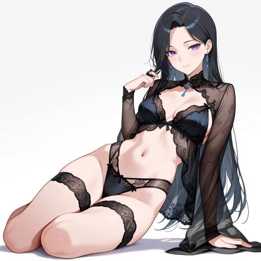 Elegant Lady in Lingerie Pose Elegant Lady in Lingerie Pose