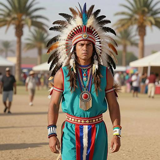 Vibrant Coachella Male Costume Photo