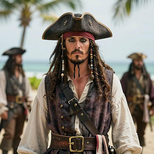 Photorealistic Scallywag Pirate Portrait