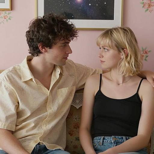 Intimate Moment on the Couch