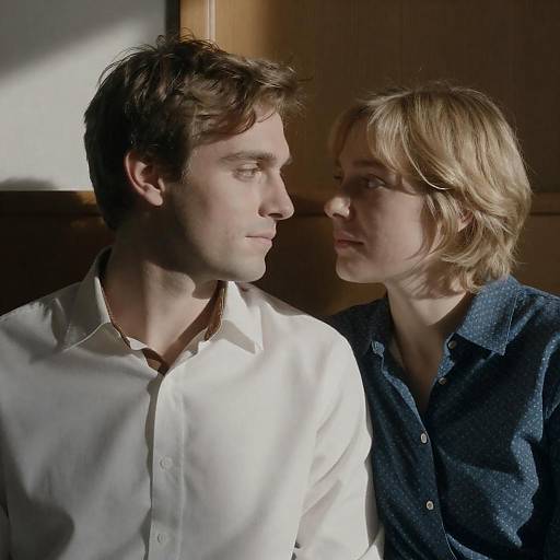 Intimate Couple Portrait in Soft Light