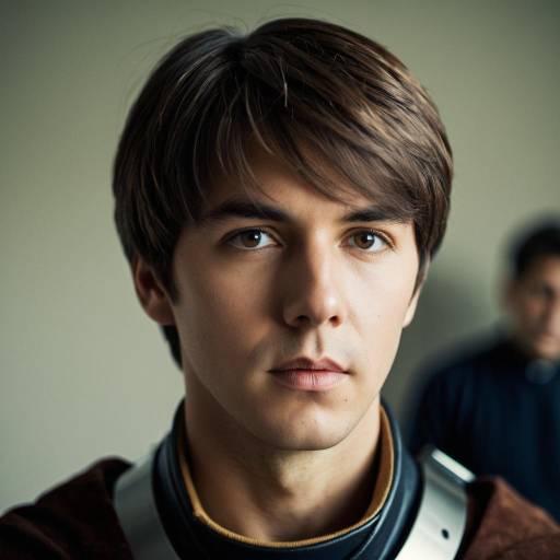 Young Man in Costume with Brown Hair