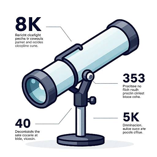 Vector Art Glass Telescope Illustration