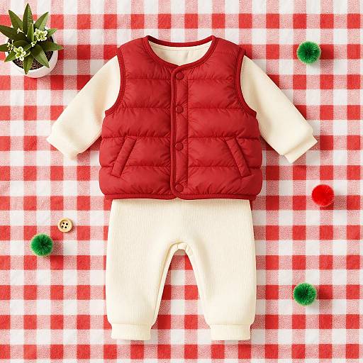 Charming Baby Outfit Flat Lay