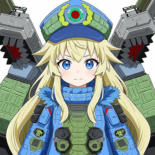 Illustration of Gunner (sekaiju), sekaiju no meikyuu in the style of At2.