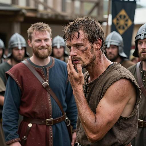 Medieval Gathering with Unique Characters