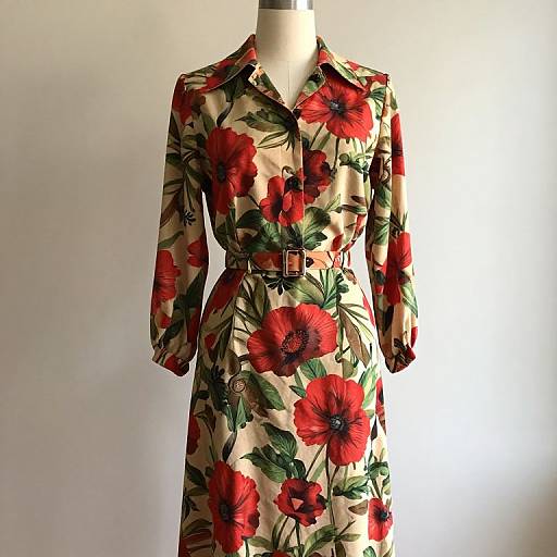 Vintage 1970s Geoffrey Beene Floral Set