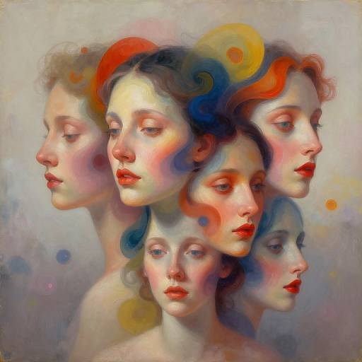 Surreal Abstract Face Portraits