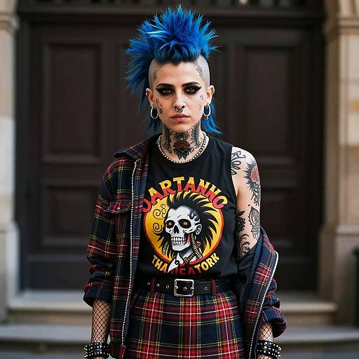 Timothée Chalamet Punk Femme Photoreal Portrait