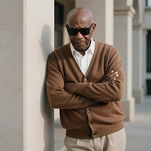 Reflective Portrait of an Elderly Man