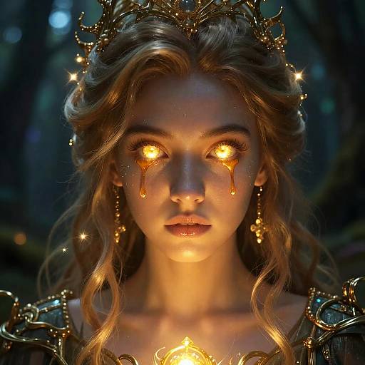 Mystical Character in Enchanted Forest